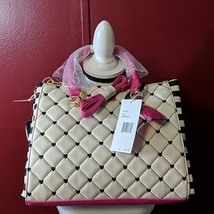 Luv Betsey Johnson Triple Compartment Satchel NWT
